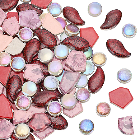 500G 4 Styles Porcelain Mosaic Tiles PORC-SP0001-18-1