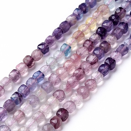 Natural Fluorite Beads Strands X-G-G991-C01-1
