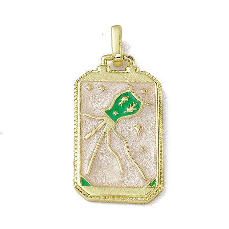 Alloy Enamel Pendants ENAM-D042-01I-1