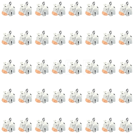 40Pcs Opaque Resin Animal Pendants RESI-SZ0003-29-1