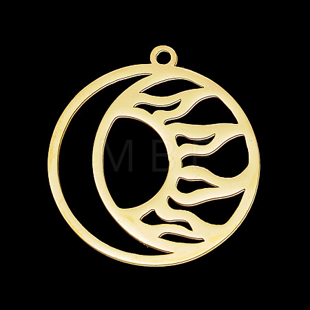 PVD Vacuum Plating 201 Stainless Steel Pendants STAS-T056-LA708-2-1