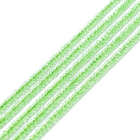 Transparent Glass Beads Strands GLAA-C019-01A-25-1