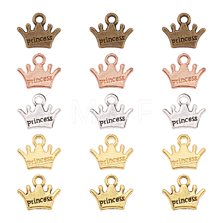 20Pcs 5 Colors Zinc Alloy Charms FIND-CW0001-16-1