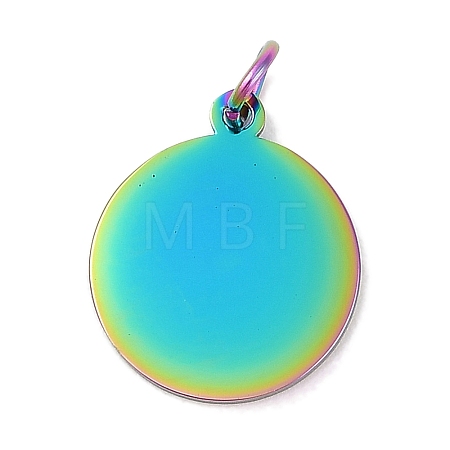 Ion Plating(IP) 304 Stainless Steel Pendants STAS-I311-33E-RC-1