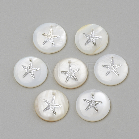 Freshwater Shell Pendants X-SHEL-Q010-001P-1