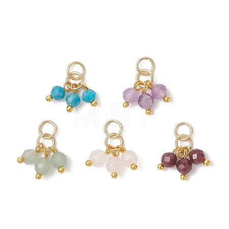 Natural Gemstone Pendants PALLOY-JF05141-02-1