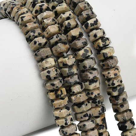 Natural Dalmatian Jasper Beads Strands G-G317-A16-3x6mm-1