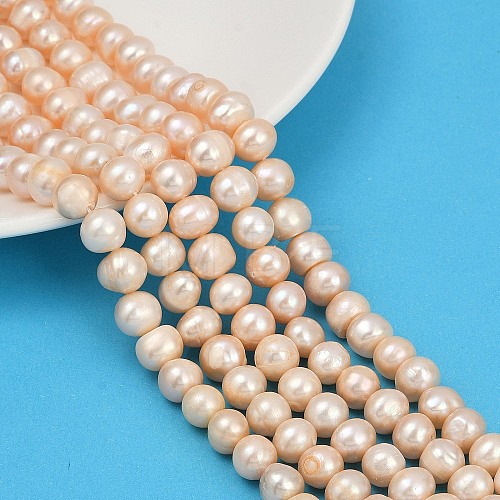 Natural Cultured Freshwater Pearl Beads Strands PEAR-I007-07Z-04B-1