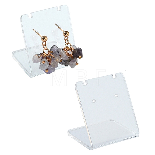 Organic Glass Earring Displays EDIS-N001-03A-1