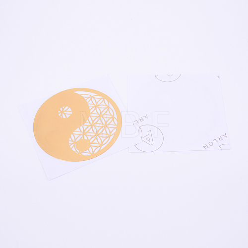 Self Adhesive Brass Stickers DIY-TAC0005-38J-4cm-1