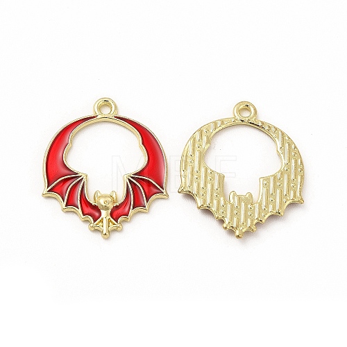 Rack Plating Alloy Enamel Pendants FIND-G054-18LG-03-1