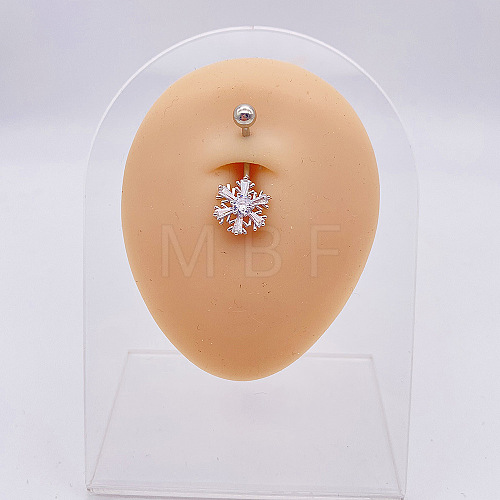 316L Surgical Stainless Steel Belly Rings WGDD0AB-07-1