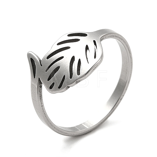 201 Stainless Steel Finger Rings RJEW-G278-30P-1