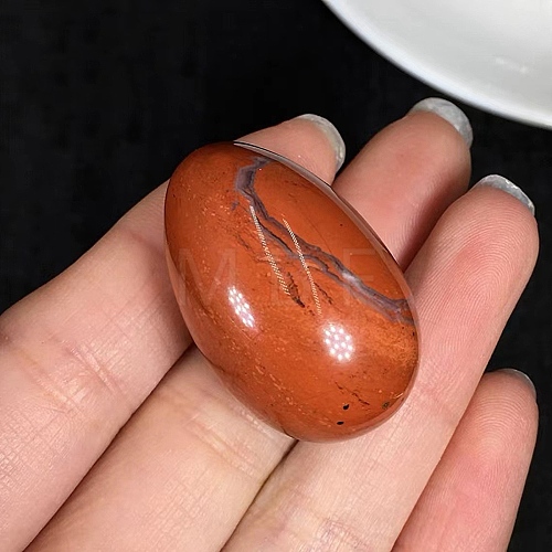 Natural Red Jasper Egg Shaped Palm Stone PW23051698616-1