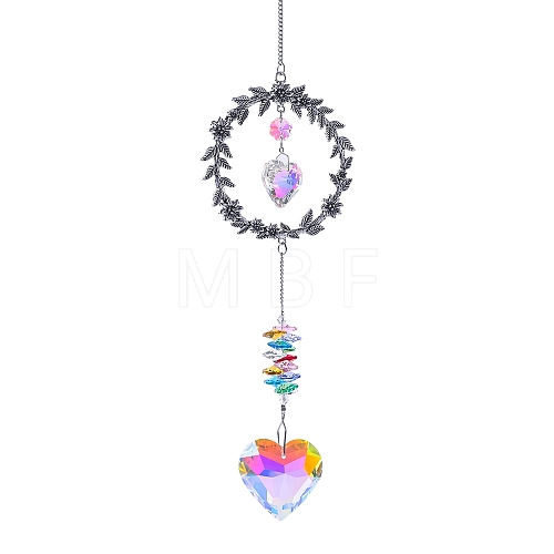 Metal Christmas Style Suncatchers PW-WG53303-02-1