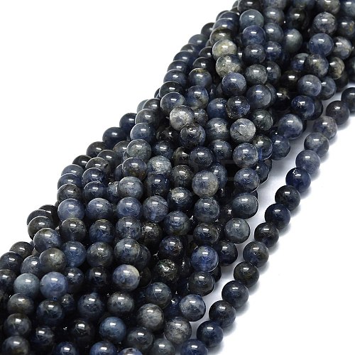Natural Iolite Beads Strands G-E576-05B-1
