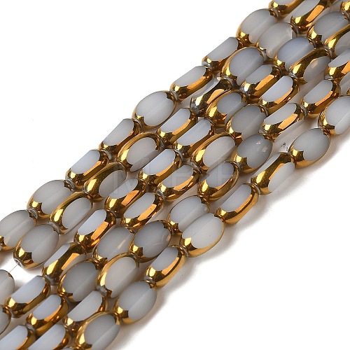 Electroplate Glass Beads Strands EGLA-P061-02B-01-1