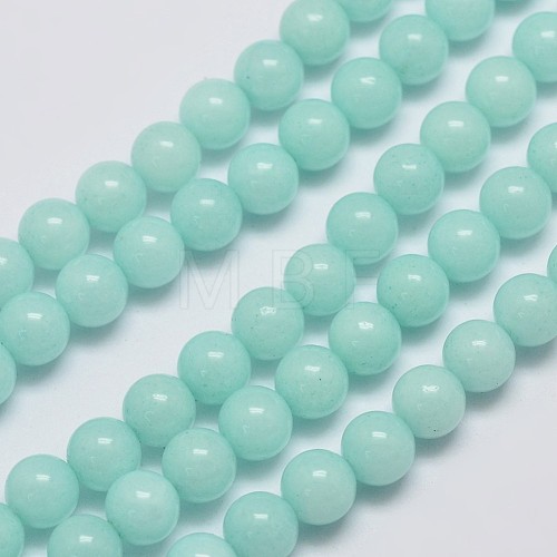 Natural Malaysia Jade Beads Strands G-A146-6mm-B07-1