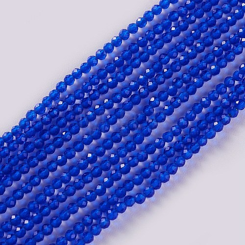 Glass Beads Strands EGLA-E057-02B-06-1