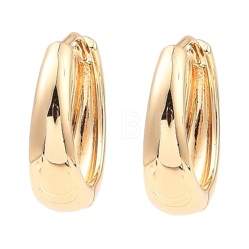 Brass Hoop Earrings EJEW-I289-08KCG-1