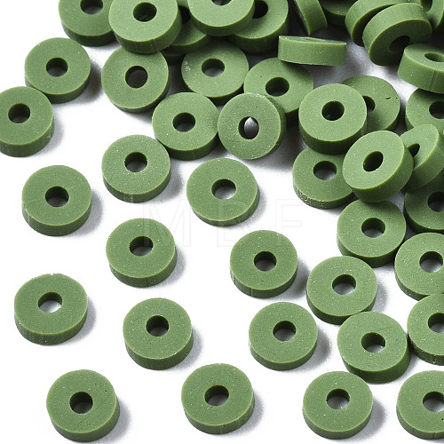 Eco-Friendly Handmade Polymer Clay Beads CLAY-R067-4.0mm-B43-1