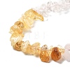 Natural Quartz Crystal & Rose Quartz & Citrine Beads Strands G-L610-A23-01-3