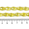 Transparent Electroplate Glass Beads Strands EGLA-N013-T4mm-B26-4