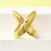 304 Stainless Steel Adjustable Cuff Rings for Women RJEW-B123-01G-02-2