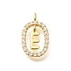 Brass Micro Pave Cubic Zirconia Pendants ZIRC-P123-01G-E01-1