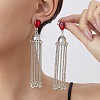Alloy Rhinestone Chandelier Earrings for Women WG20C0F-01-2