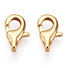 Brass Lobster Claw Clasps X-KK-N254-08G-1