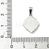 304 Stainless Steel Pave Natural Shell Flower Pendants X-STAS-C103-12P-3