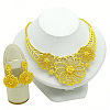 Hollow Flower Alloy Earrings & Necklaces for Women FS-WG23FC9-01-5