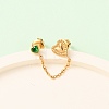 304 Stainless Steel Heart Stud Earring & Hoop Earring Sets EJEW-K268-93G-01-2