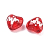 Transparent Glass Enamel Beads GLAA-P078-02A-02-2