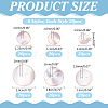 120Pcs 6 Styles Dyed Natural Shell Buttons BUTT-ME0001-42-2