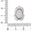 304 Stainless Steel Pendant Cabochon Settings STAS-D264-08C-P-3