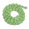 Transparent Imitation Jade Glass Beads Strands GLAA-N005-T8mm-D13-2