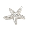 304 Stainless Steel with Crystal Rhinestone Pendants SA-CBABA5E-14P-2