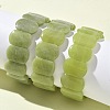 Natural Lemon Quartz Beads Stretch Bracelets for Women Men BJEW-I323-02Q-1