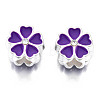 Alloy Enamel European Beads MPDL-T005-005C-RS-2