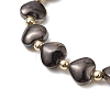 Electroplate Glass Heart Beaded Stretch Bracelets for Woman BJEW-JB11269-4