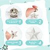 GOMAKERER 30Pcs Zinc Alloy Star Brooch FIND-GO0001-84P-5