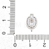 Brass Micro Pave Clear Cubic Zirconia Enhancer Shortener Pendant Bails KK-Z151-06P-3