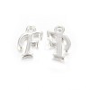 Silver Color Plated Alloy Letter Pendants LS-PALLOY-J718-01S-F-1
