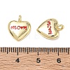 Mother's Day Brass Enamel Pendants KK-CBA9234-06G-01-3