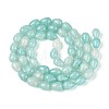 Baking Paint Crackle Glass Beads Strands DGLA-N019-03A-01-2