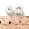 Brass Pave Cubic Zirconia Beads KK-C157-27S-3