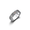 Brass with Rhinestone Finger Rings for Men FS-WG9B66A-01-2