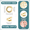 20Pcs Brass Open Jump Rings KK-TA0008-76G-4